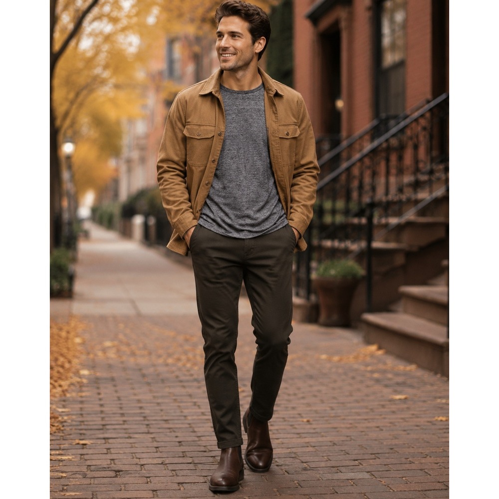 Men's Extra Large Thermal Base Layer Gray Long Sleeve Stretch Cold Weather Shirt